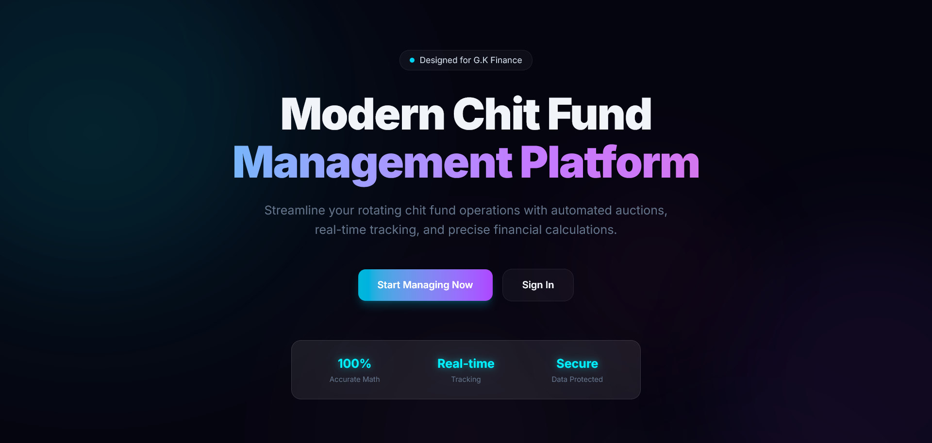BidNest: Modern Chit Fund Management Platform